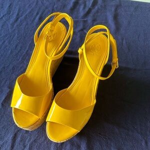 Tory Burch Yellow wedges